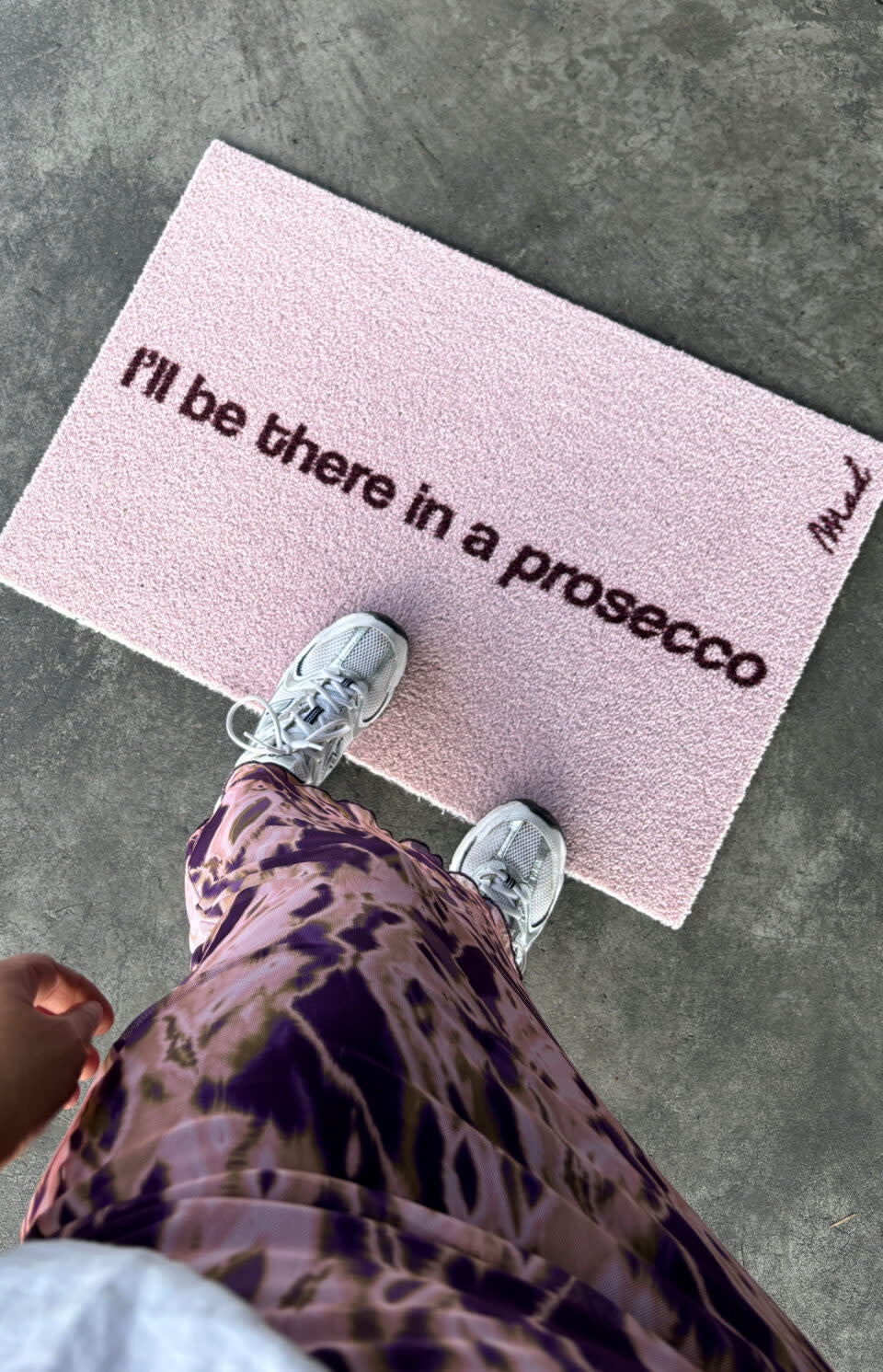 Mat - 'Demi' - Scraper - 50 x 75 cm - 'I'll be there in a prosecco'