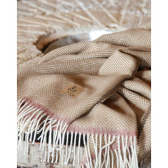 Wollen plaid Denver - Crema