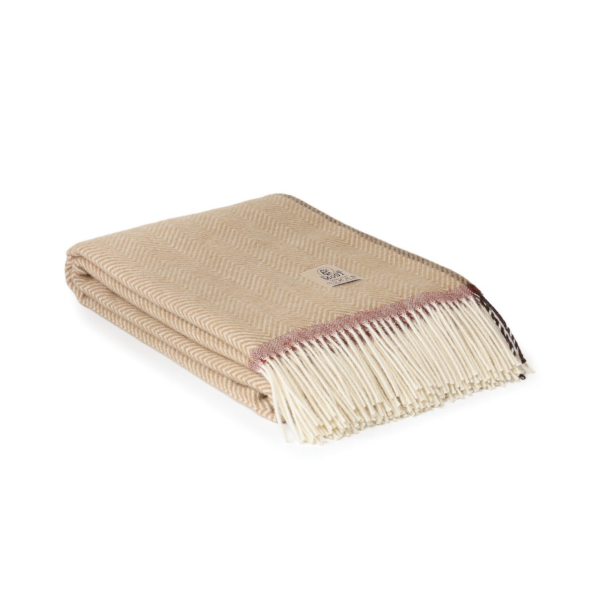 Wollen plaid Denver - Crema