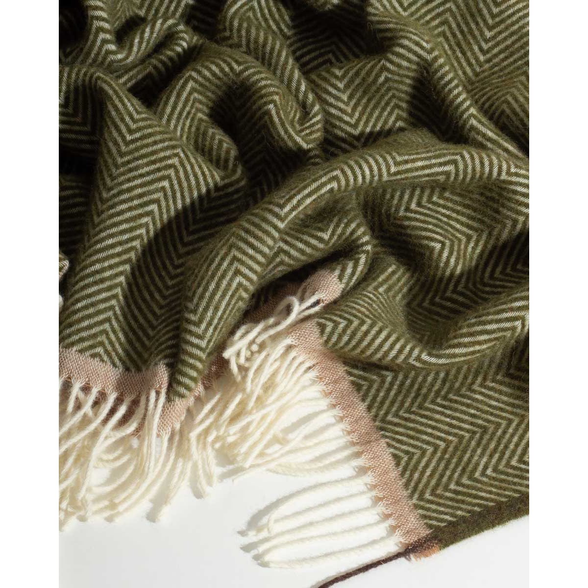 Wollen plaid Denver - Olive