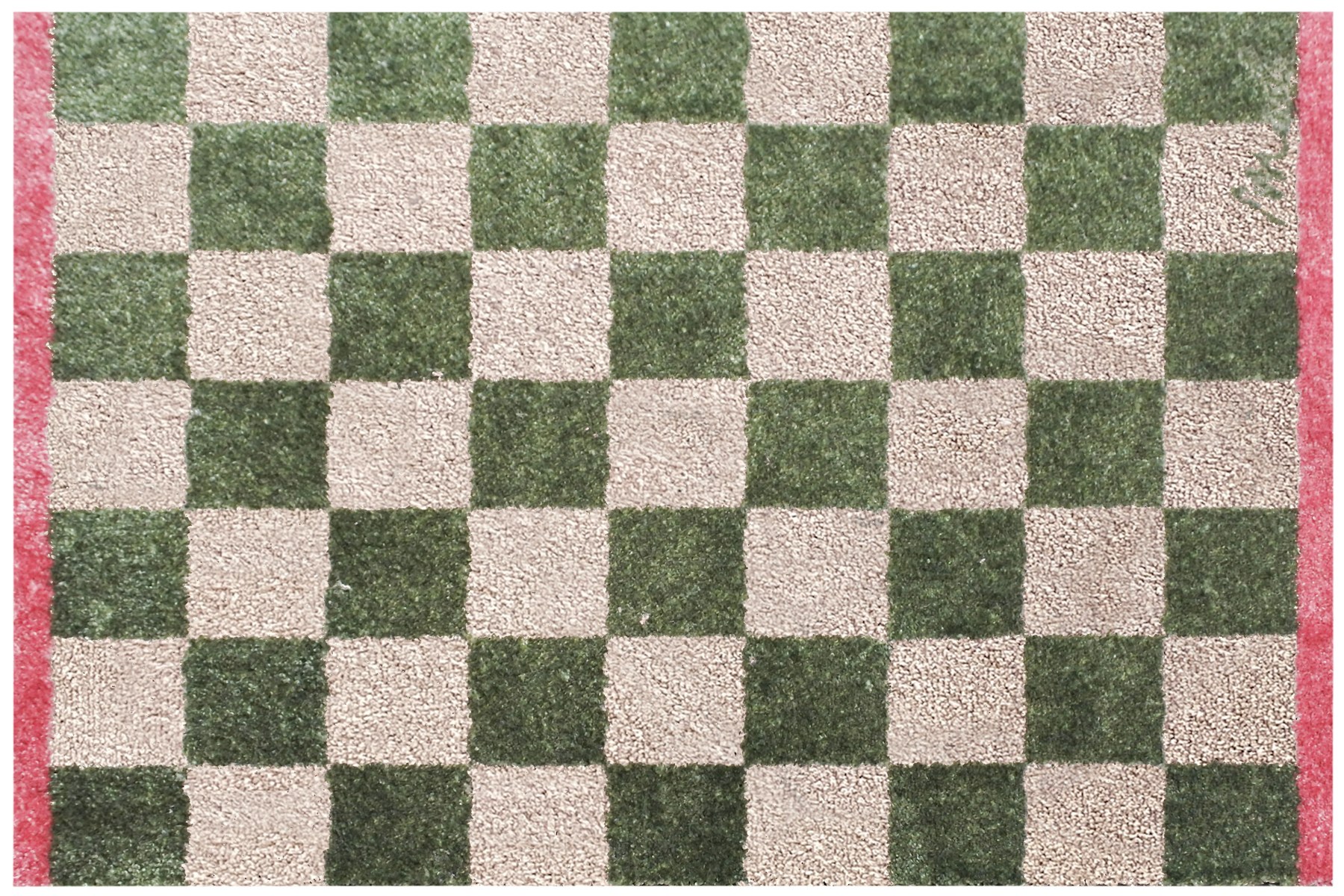 Mat 'Dino' - Touch - 50 x 75 cm - chess green