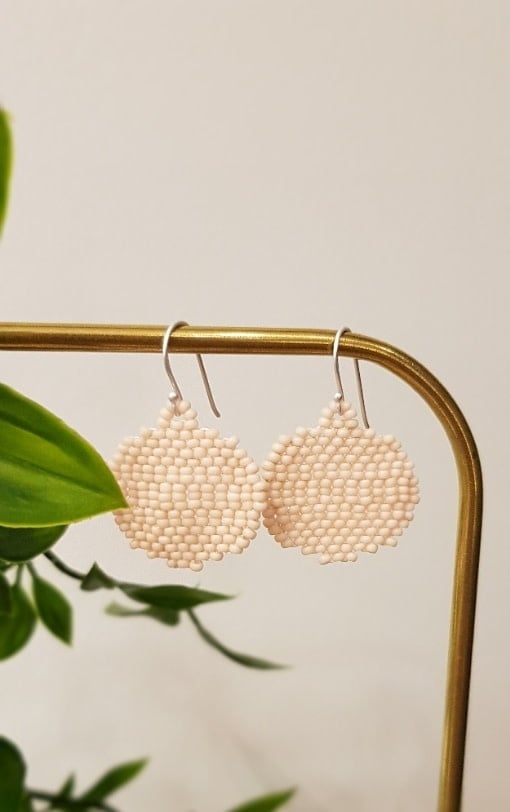 Oorhanger Dolores - oud roze