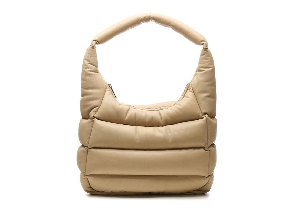 Ruime 'duffel' schoudertas - Donna Hobo - cream