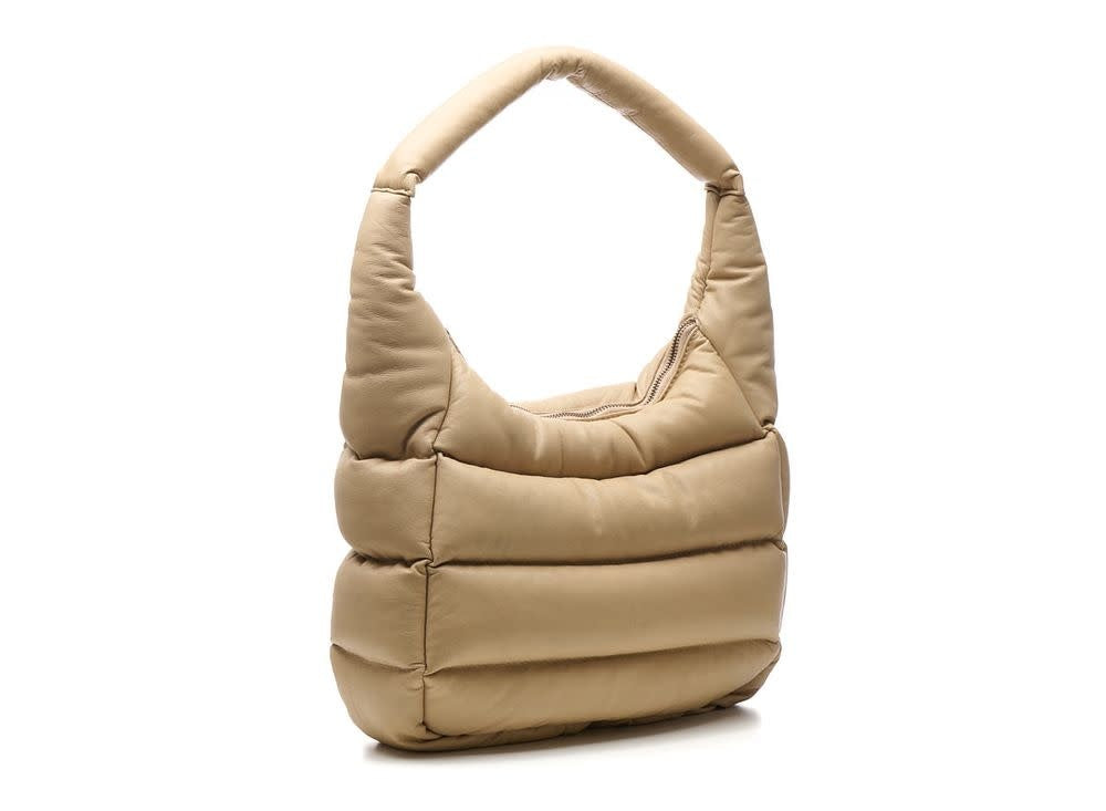Ruime 'duffel' schoudertas - Donna Hobo - cream