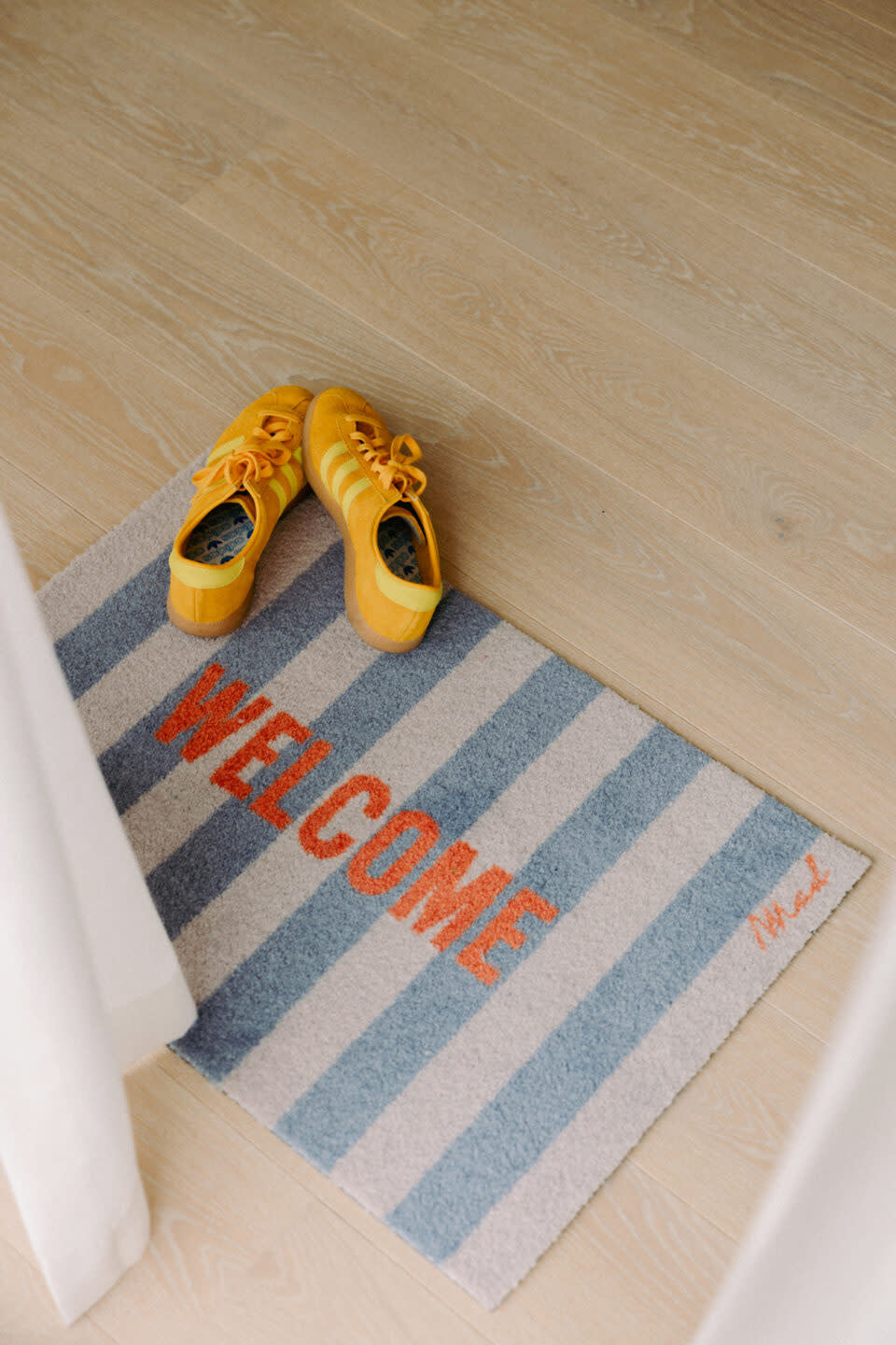 Mat - 'DORA' - Scraper 50 x 75 cm  - 'Welcome'- striped