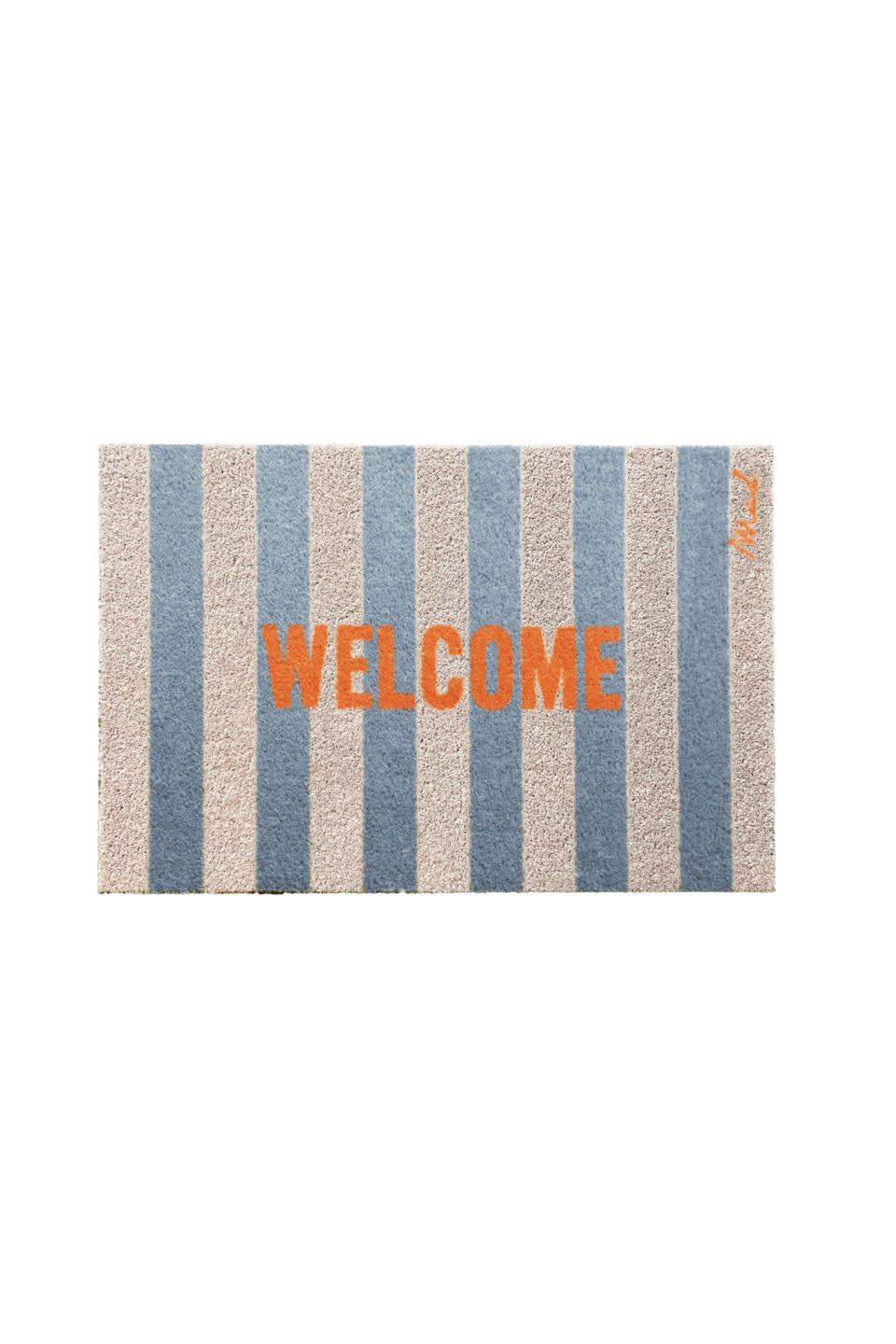 Mat - 'DORA' - Scraper 50 x 75 cm  - 'Welcome'- striped