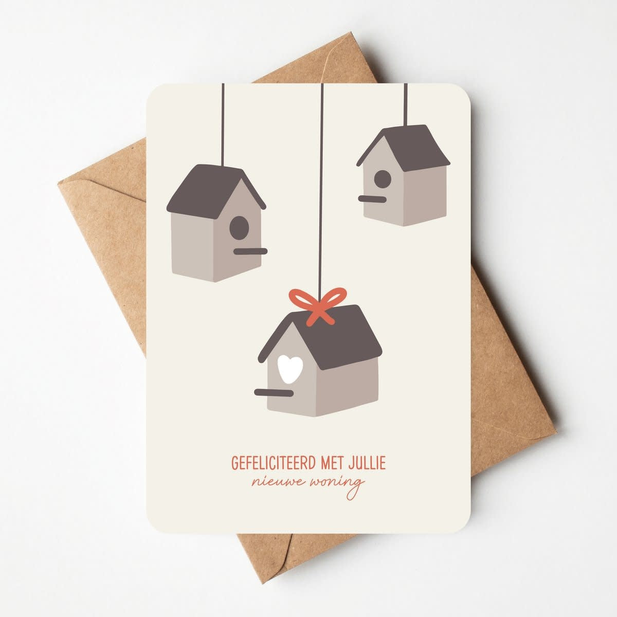Wenskaart - Gefeliciteerd met jullie nieuwe woning