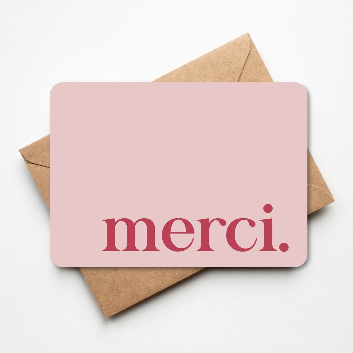 Wenskaart  - Merci