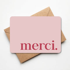 Wenskaart  - Merci