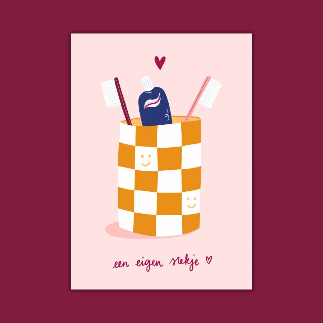 Wenskaart - Een eigen stekje