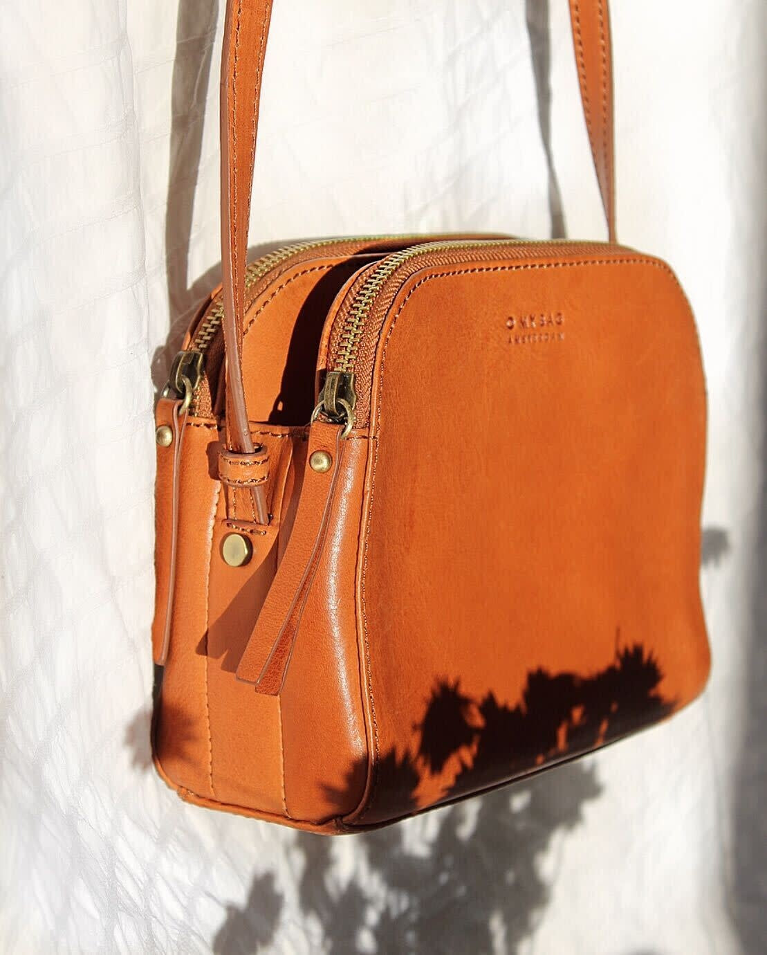 Emily Cognac Stromboli Leather - Full Leather Strap
