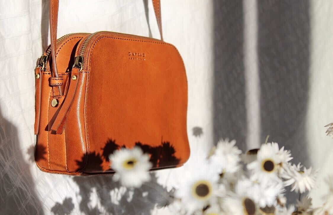 Emily Cognac Stromboli Leather - Full Leather Strap