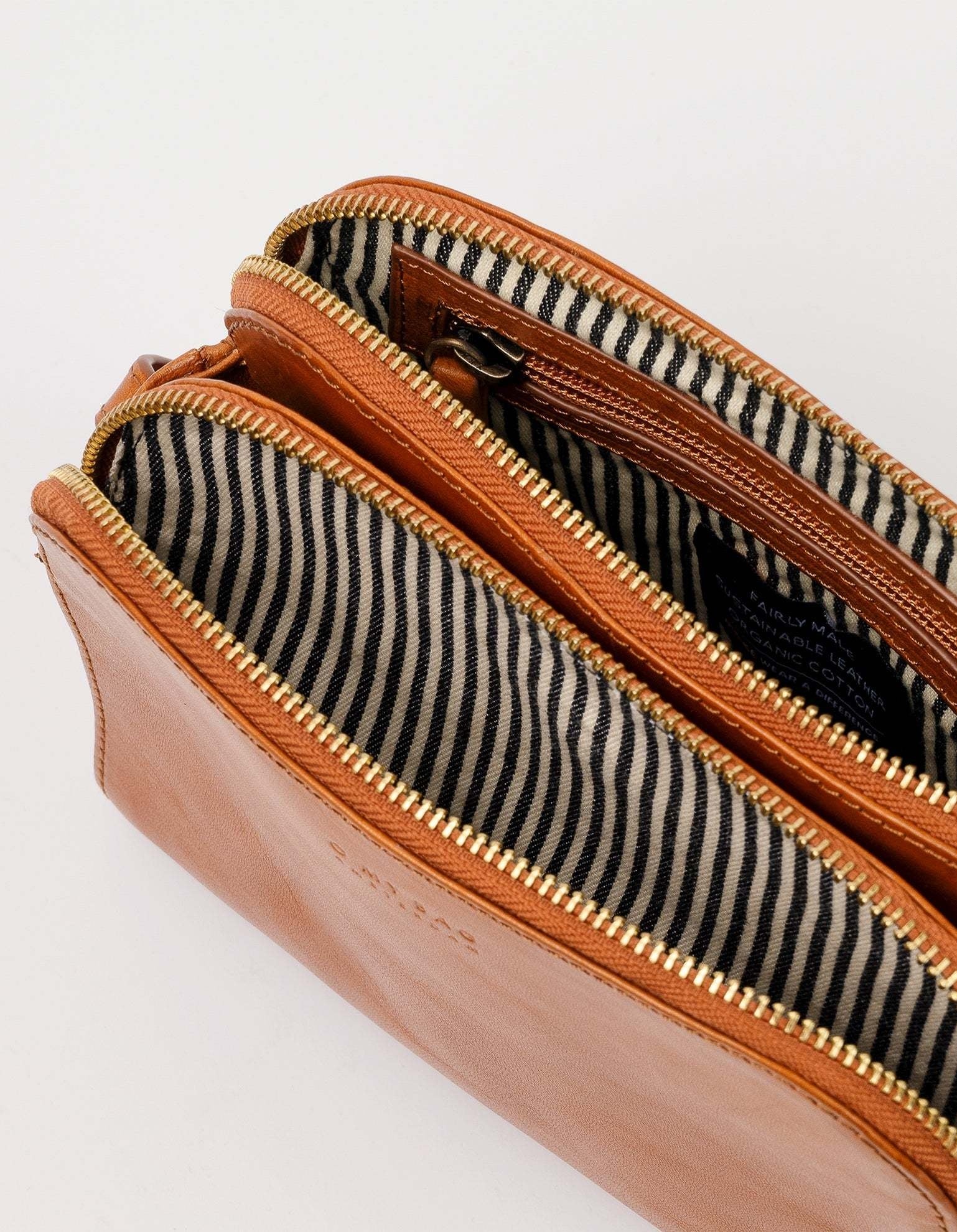 Emily Cognac Stromboli Leather - Full Leather Strap