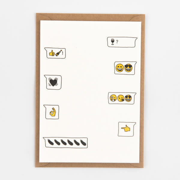Kaart -'Emoji Love'