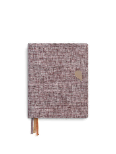 Tinne+Mia - Notebook A6+ linen -¢ Rose dust