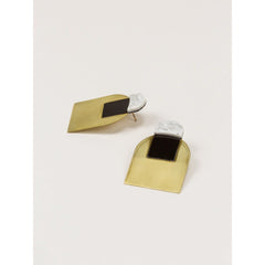 Oorstekers 'Stone & brass' - Arche