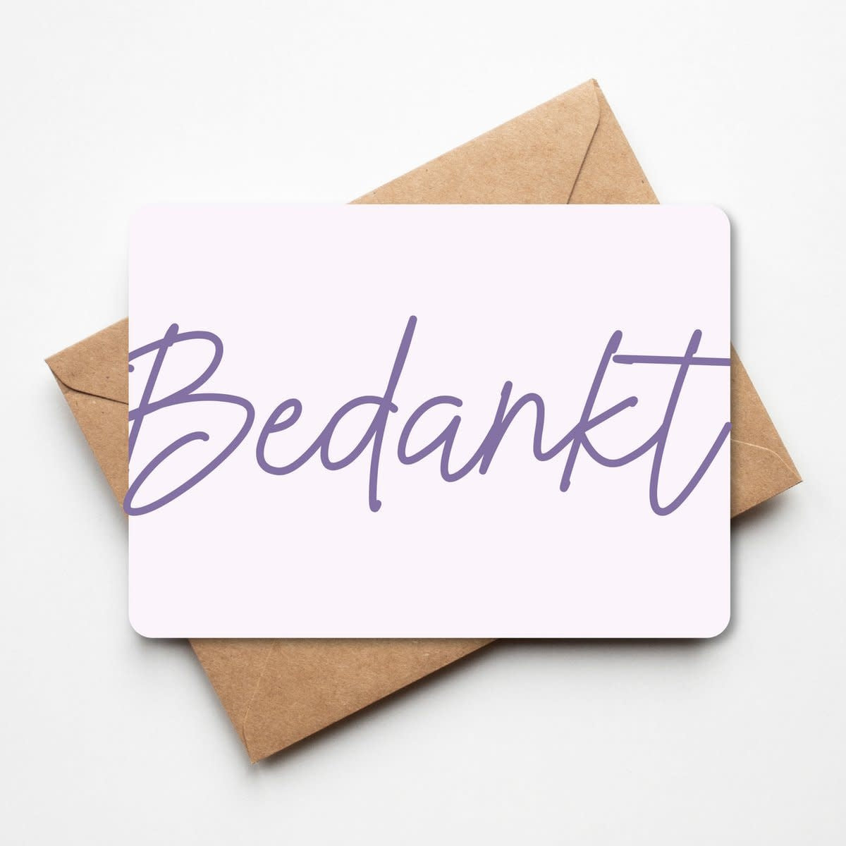 Wenskaart 'Bedankt'