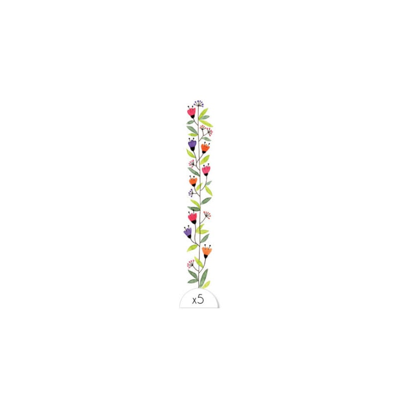 Plaktattoo - bloemige armband (5x)