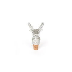 Wijnstop Rendier zilver