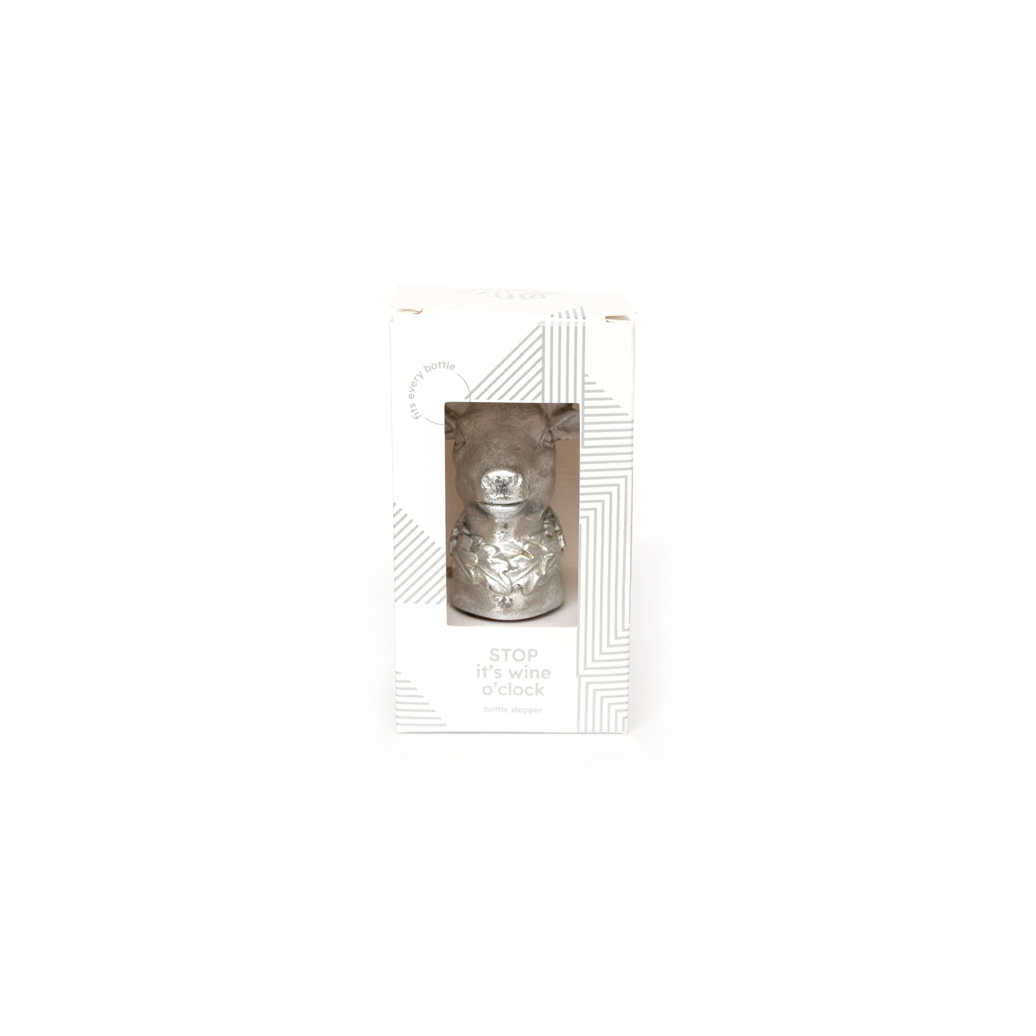 Wijnstop Rendier zilver