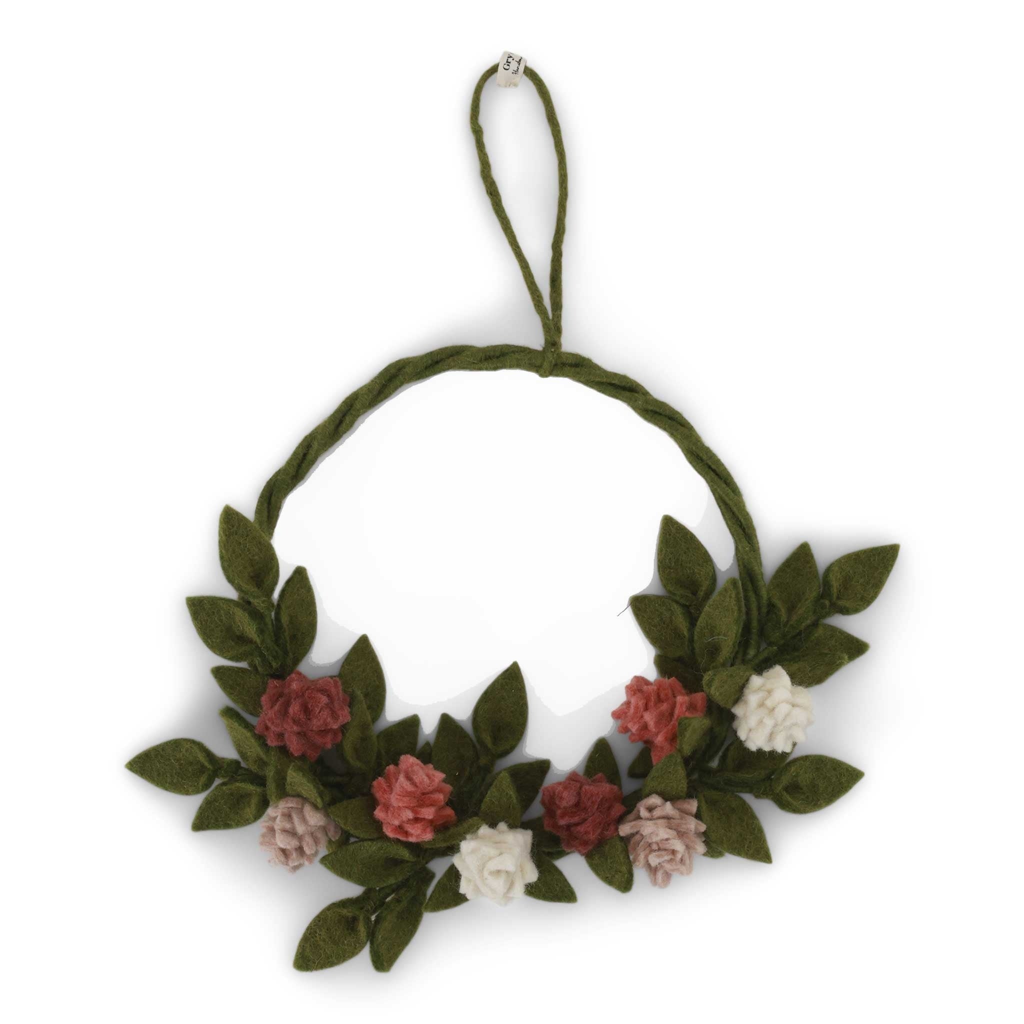Krans met Artichoke flowers