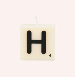 Letter kaarsen - H