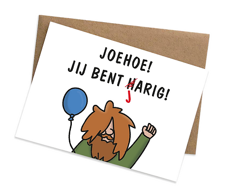 Kaartje Graag-Design 'Harig
