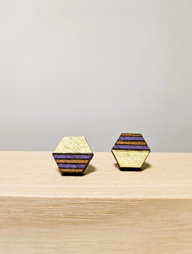 Houten oorsteker Hexagon 2.3