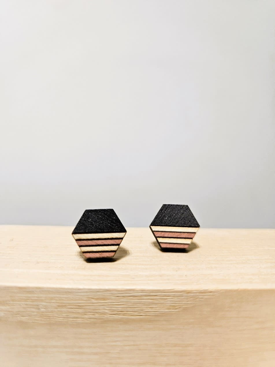 Houten oorsteker Hexagon 2.4