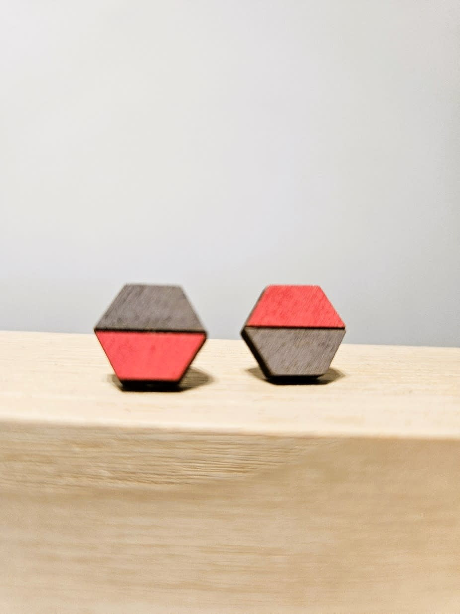 Houten oorsteker Hexagon 3.1
