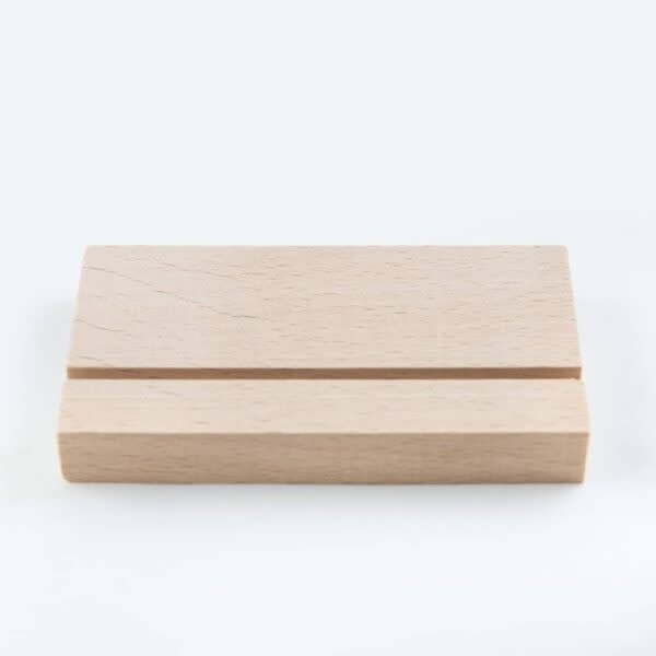 Houten kaartenhouder