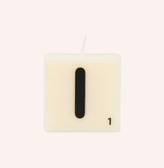Letter kaarsen - I