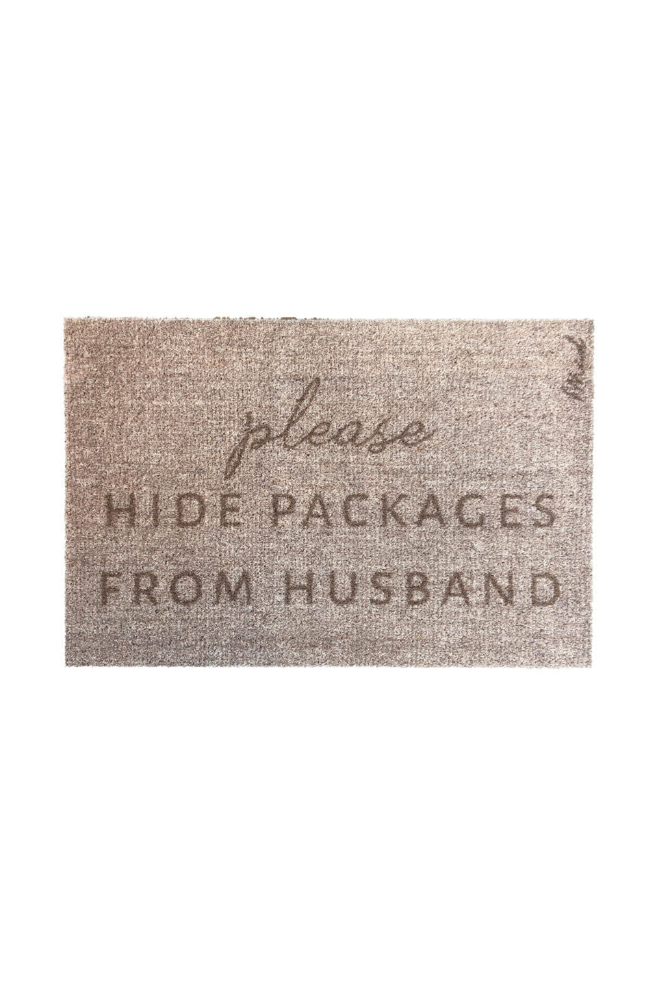 Mat - 'ILIAS' - Scraper - 50 x 75 cm - 'Please hide packages...'