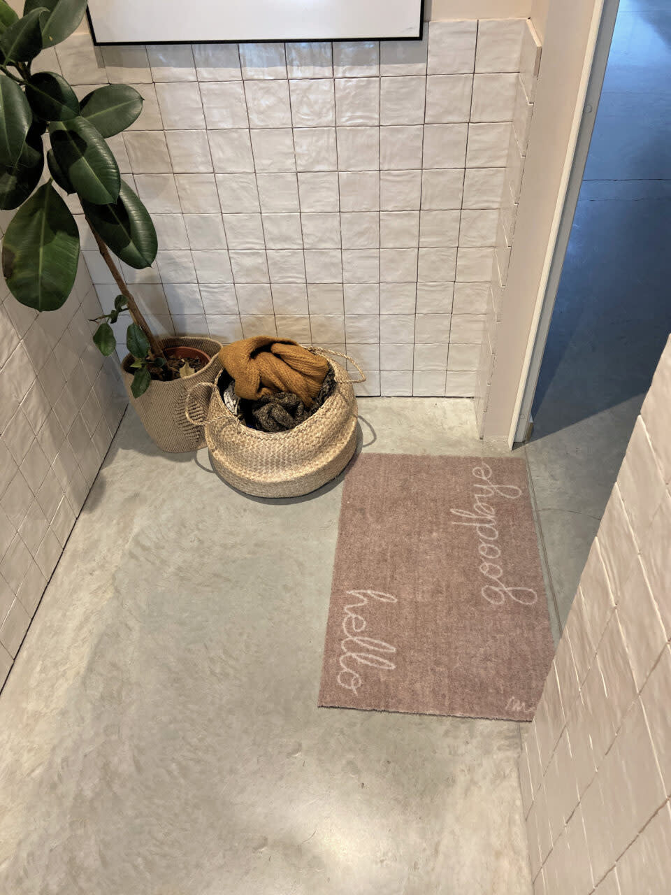 Mat - 'Isla' - Scraper - 50 x 75 cm - 'Hello - goodbye'