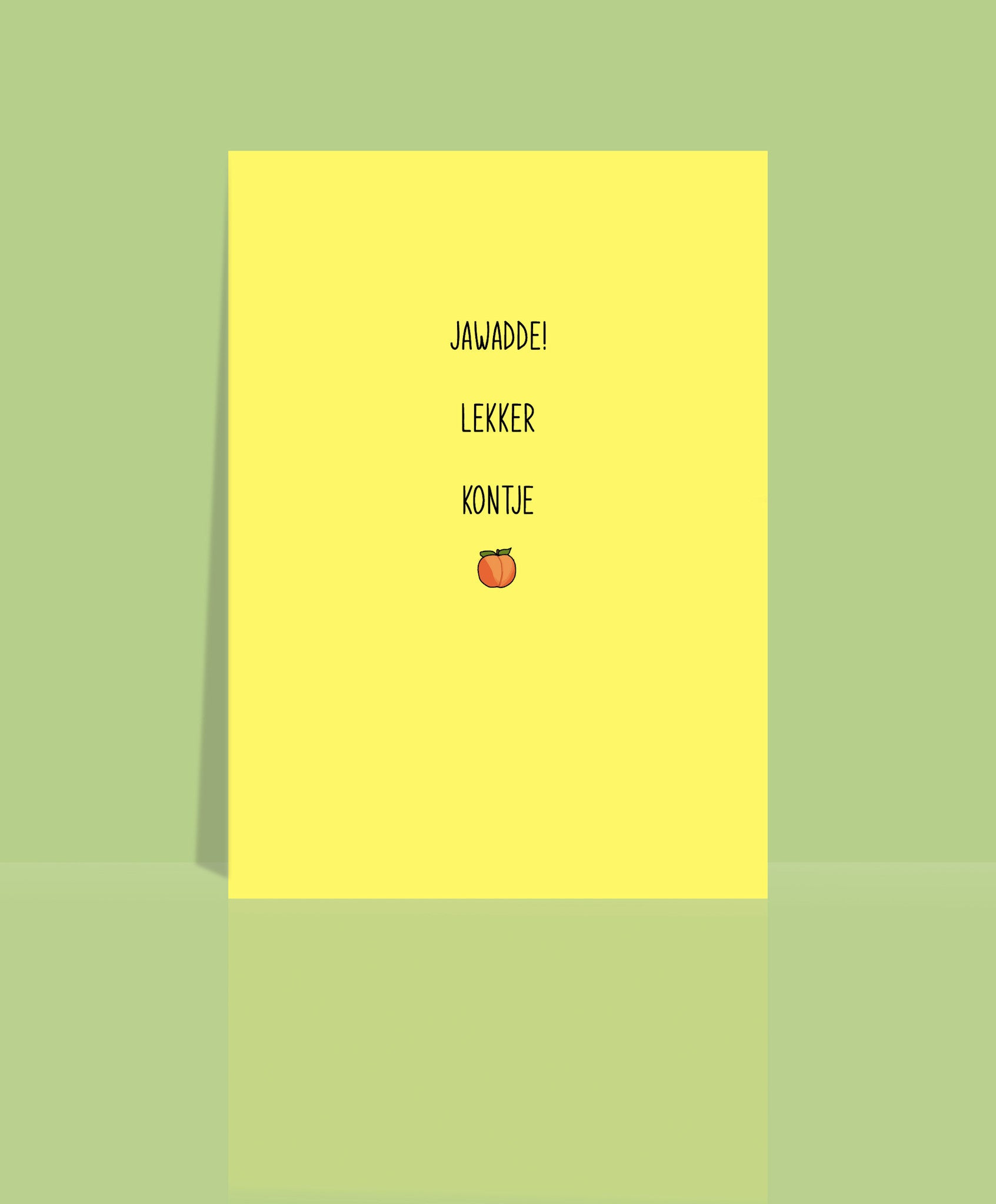 Wenskaart - Jawadde! Lekker kontje