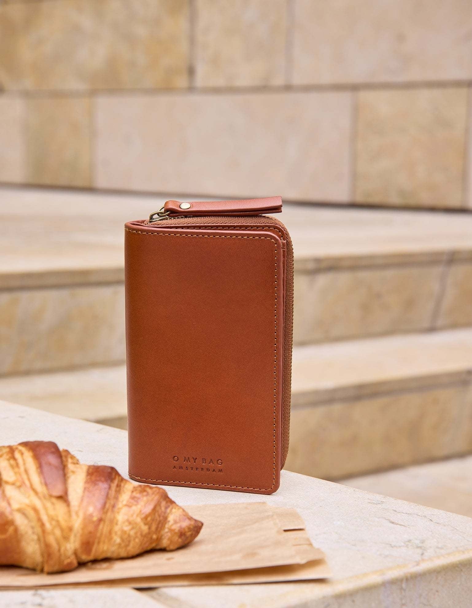 Portemonnee Jett - cognac classic leather