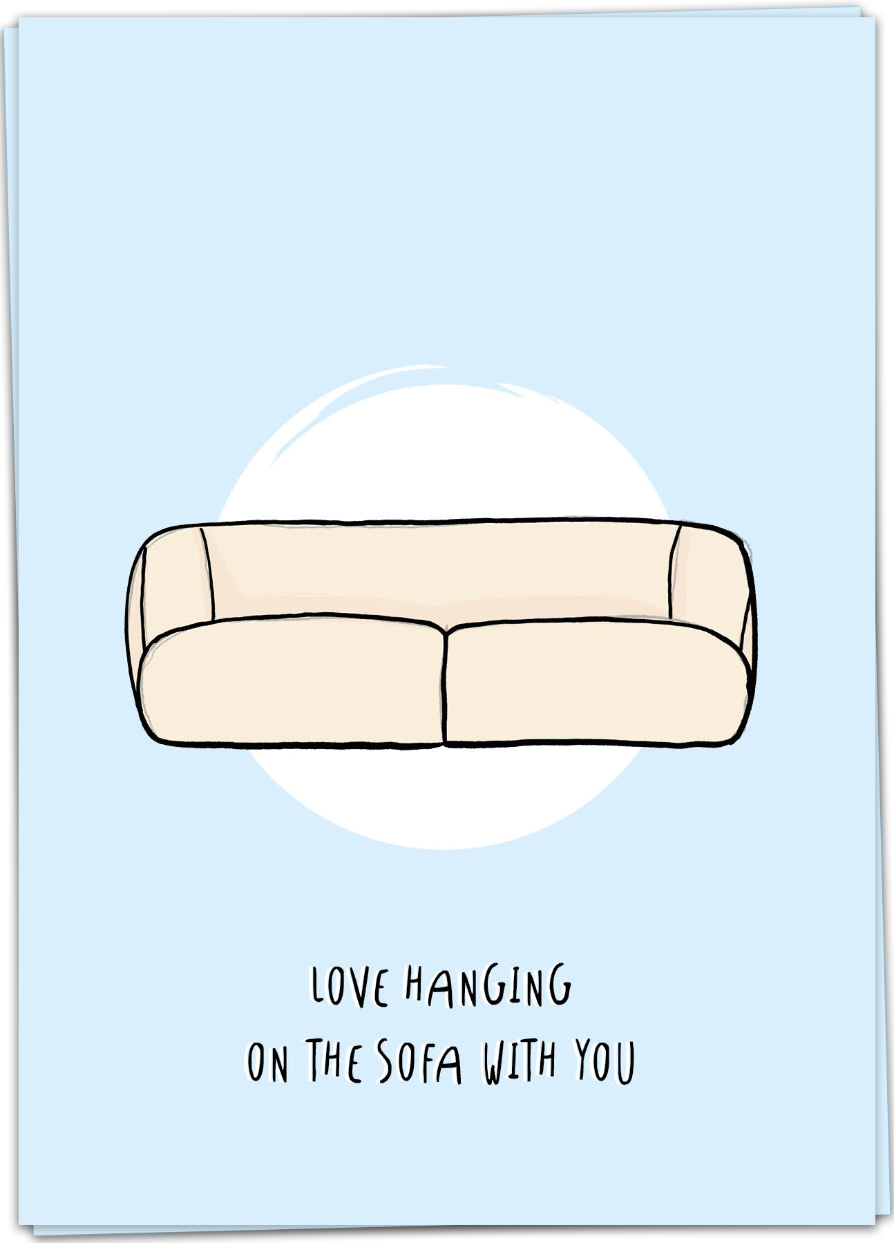 Kaartje -Sofa hanging
