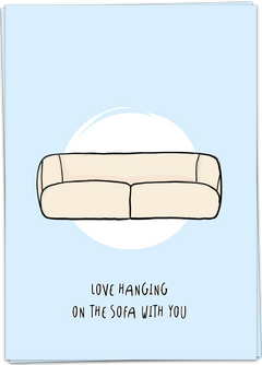 Kaartje -Sofa hanging