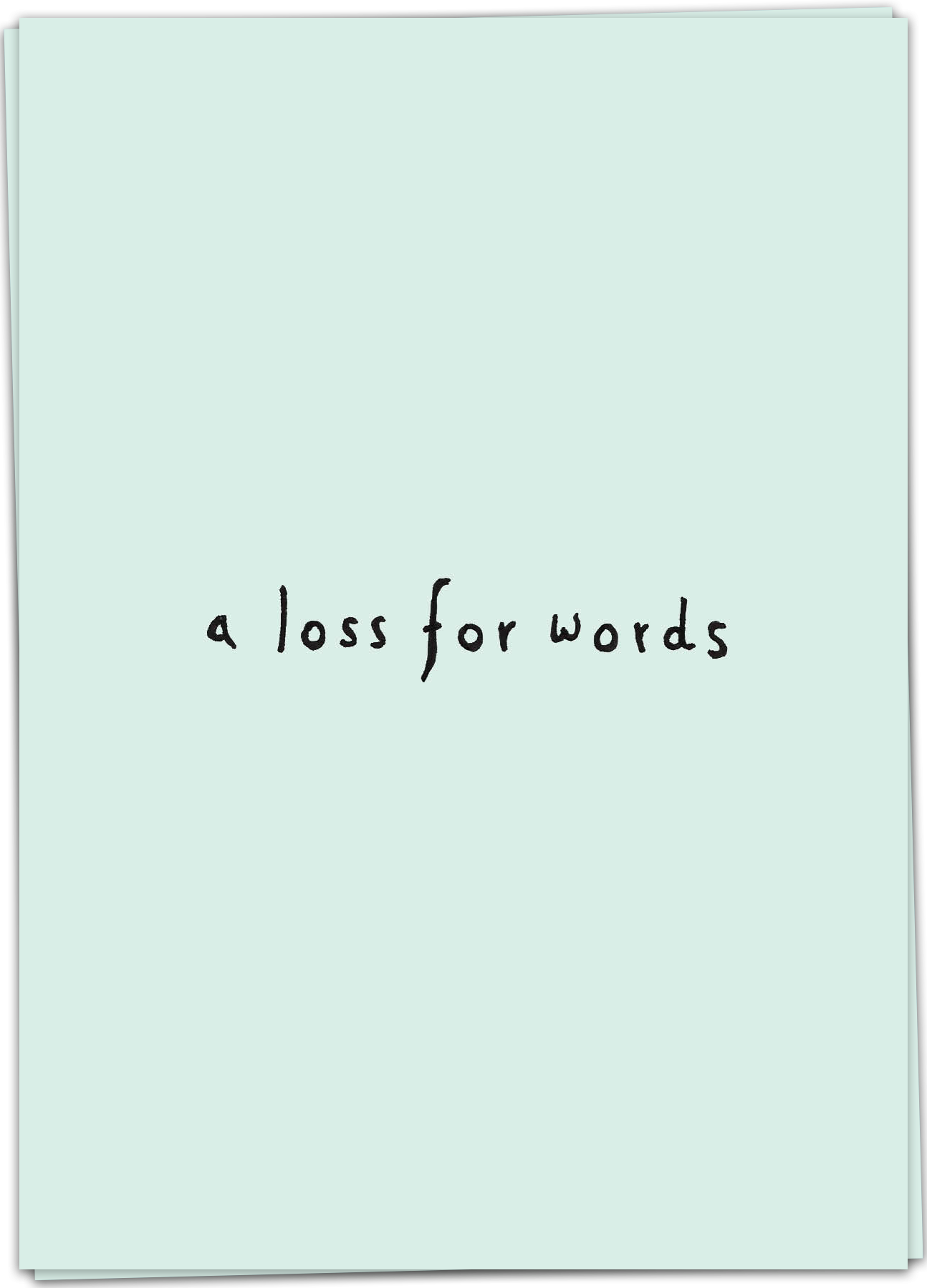 Kaartje -A loss for words