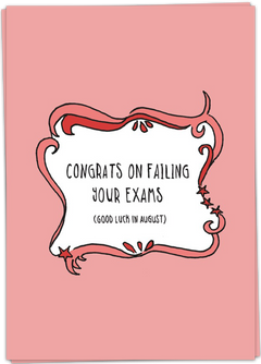 Kaartje -Failed exams