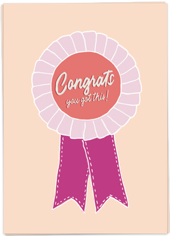 Kaartje -Congrats - you got this