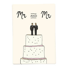 Kaartje -Wedding Cake mr and mr