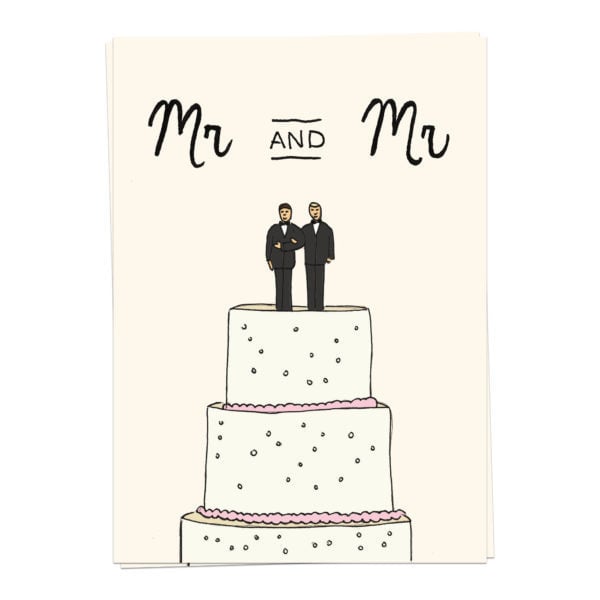 Kaartje -Wedding Cake mr and mr