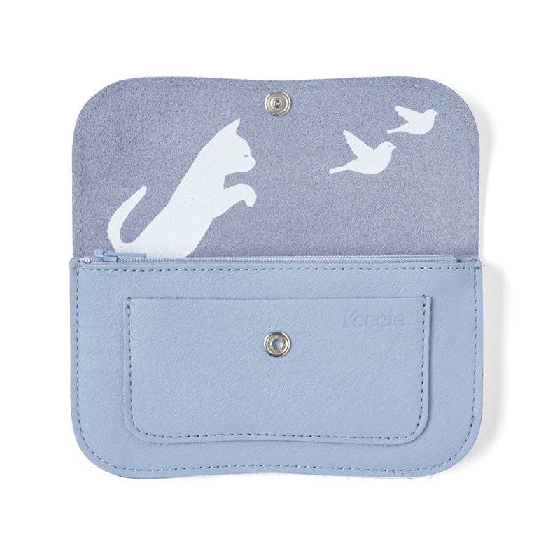 Portemonnee Cat Chase Medium, Lavender