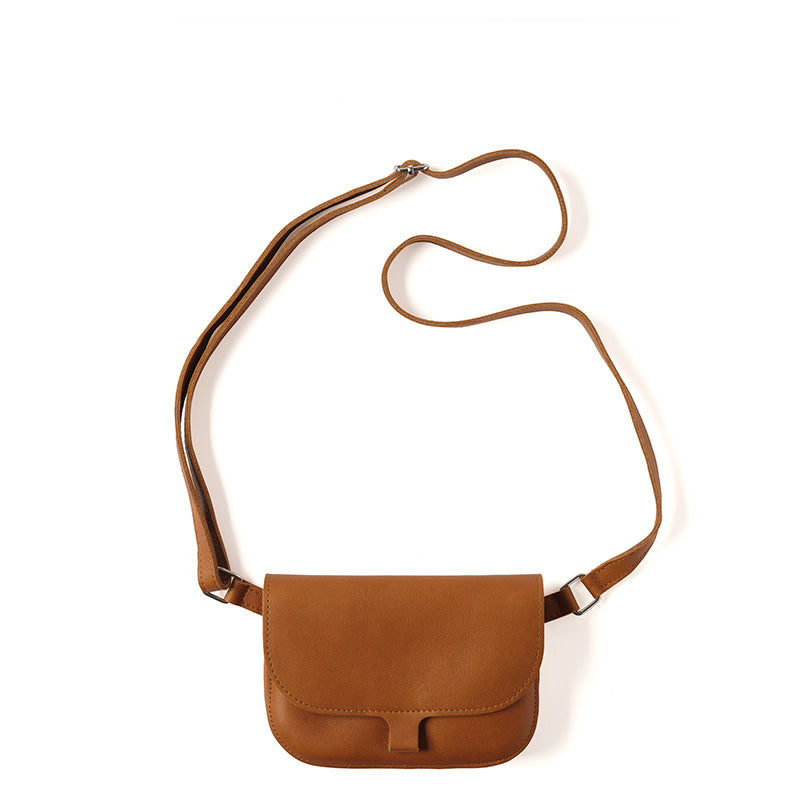 Tas Little fox - cognac used look