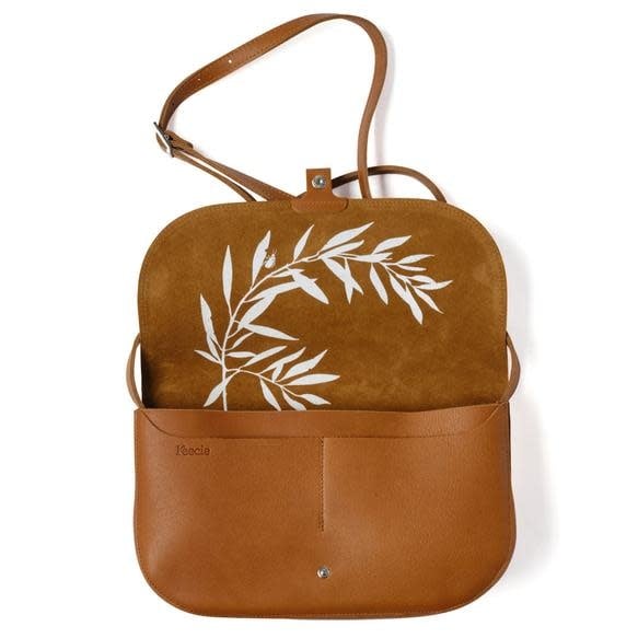 Schoudertas, Wish Tree, cognac used look