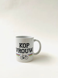 Mok wielrennen 'Kopvrouw'