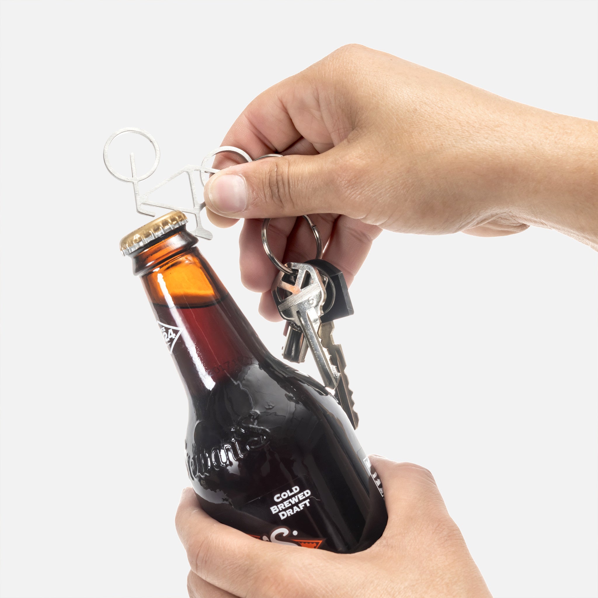 Bike key ring & bottle opener