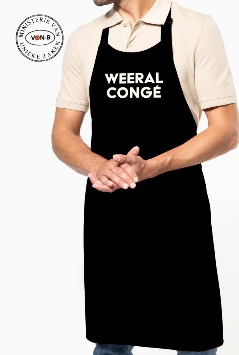 Keukenschort - 'Weeral congé'