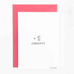 Kaart '+1 - Congrats'